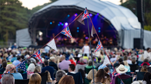 Bournemouth Symphony Orchestra performing an outdoor event